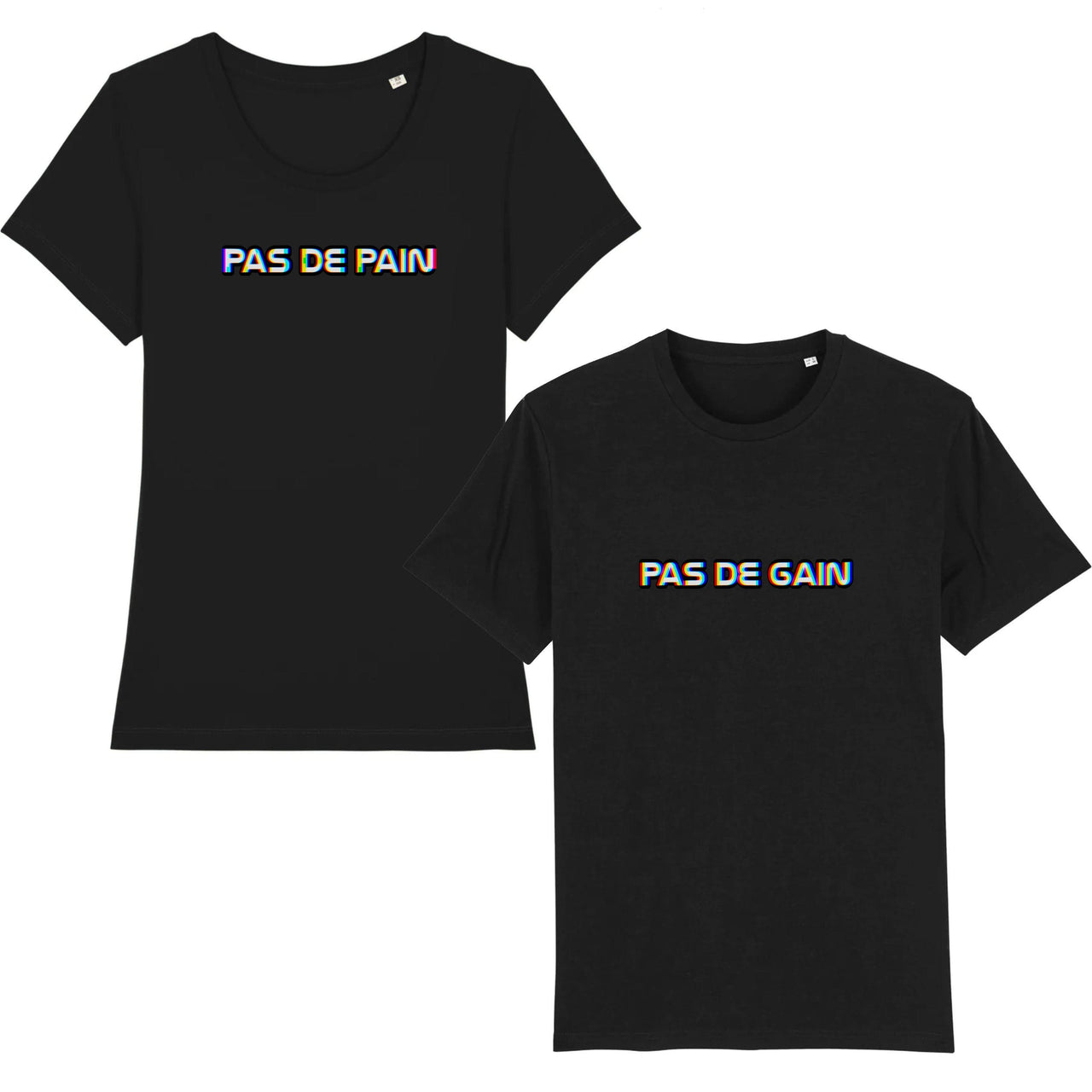 Tee-Shirt Couple <br>Pas De Pain | Pas De Gain
