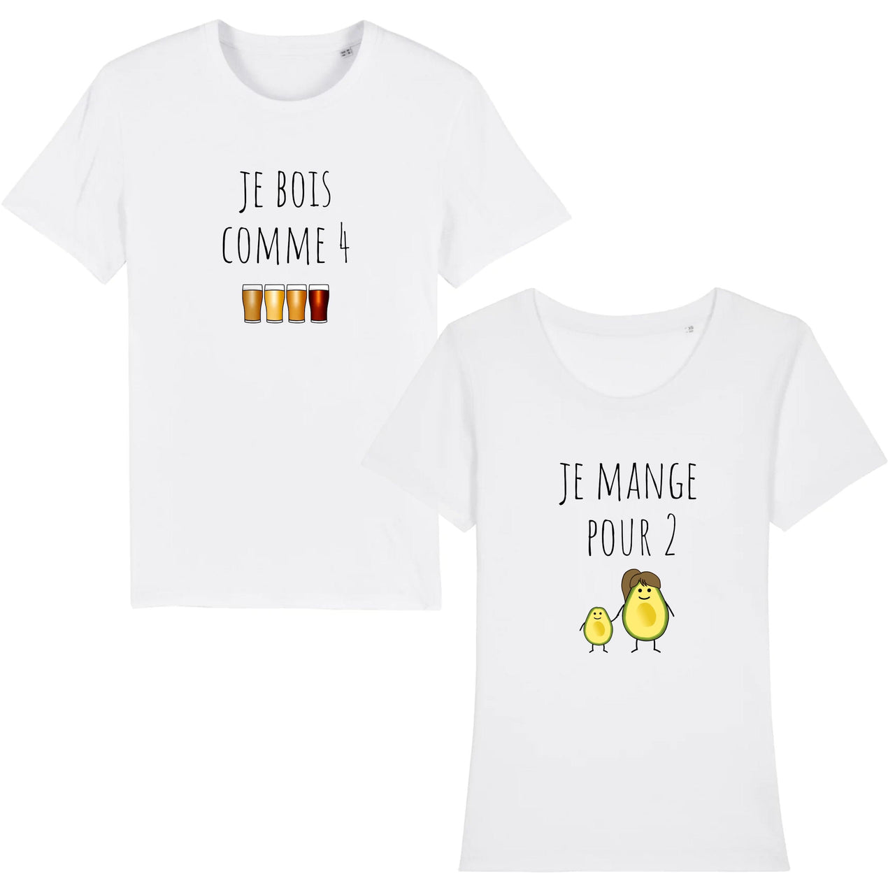 Tee-Shirt Couple <br>Annonce Grossesse