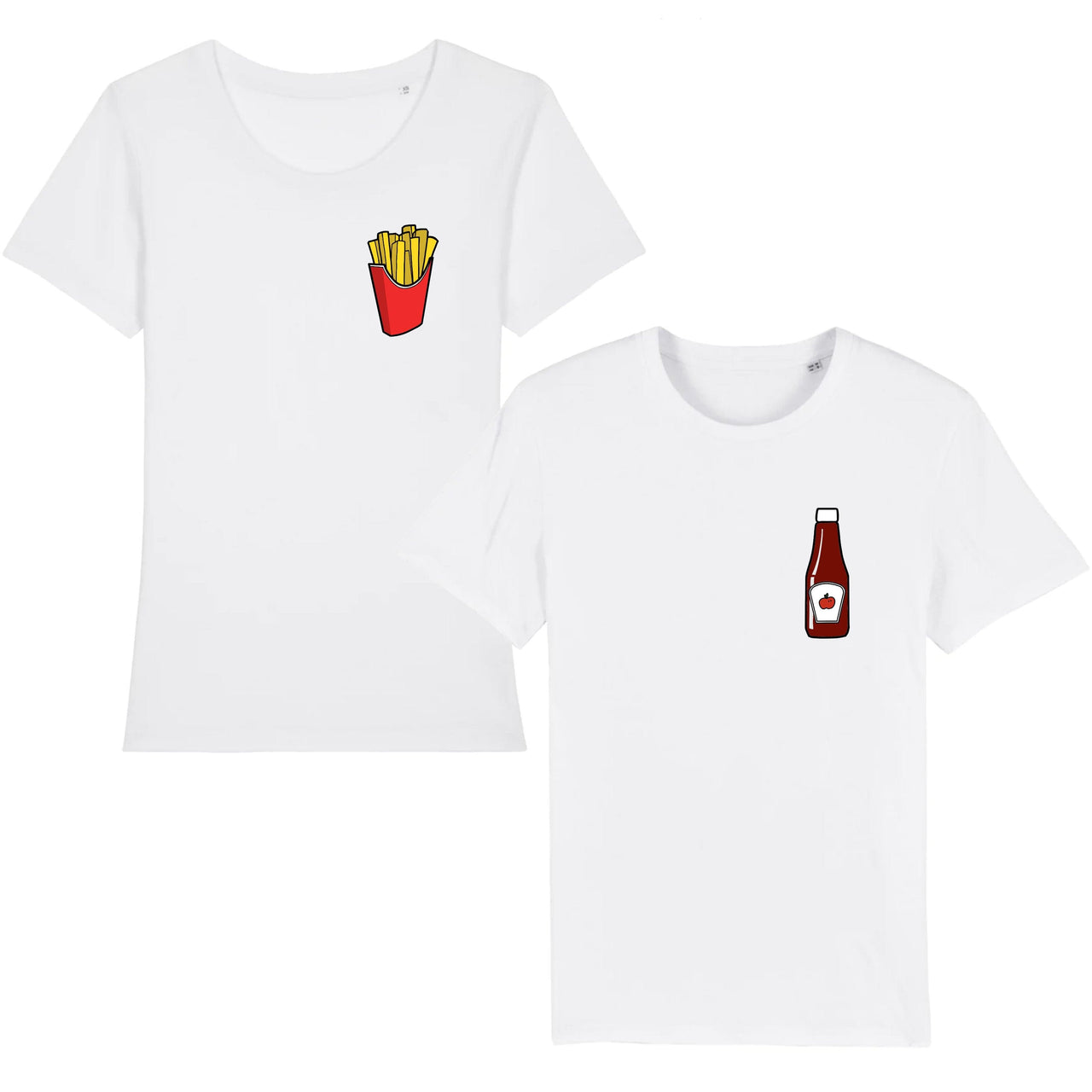 Tee-Shirt Couple <br>Frites | Ketchup